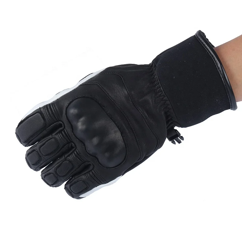 Waterproof leather full finger kart racing gloves