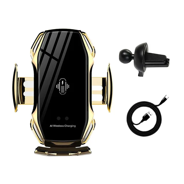 Amazon Бестселлер А5 умный авто-датчик 15 Вт Автомобильный держатель для телефона Беспроводное зарядное устройство