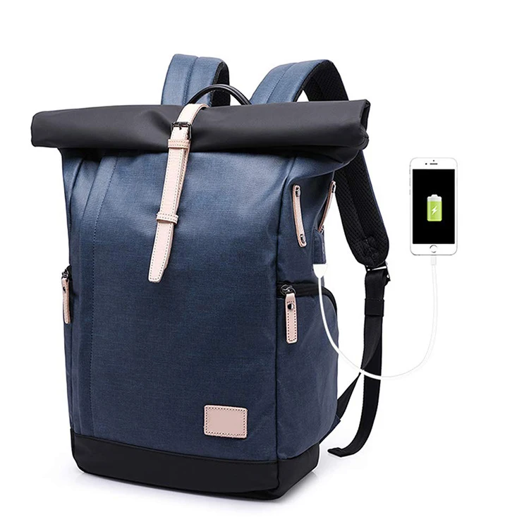 Рециркулированные пластиковые бутылки спортивный Rolltop дорожный рюкзак Рулон Топ