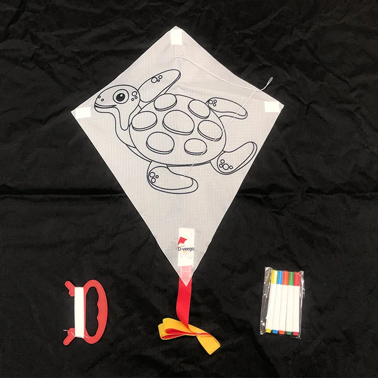 Customize Cheap Price Delta Kites Single Line Kites Diy And Non Woven Fabric Kite