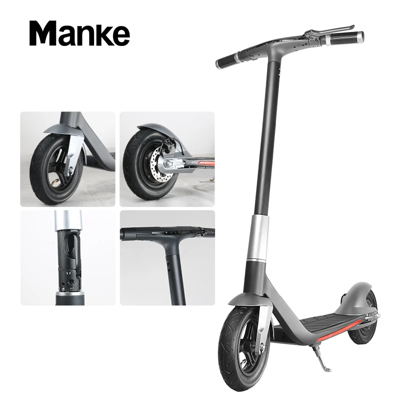 
Manke Hot Selling Wholesale price 10inch 300W Folding Electric Kick Scooter with Max Load 120kg 