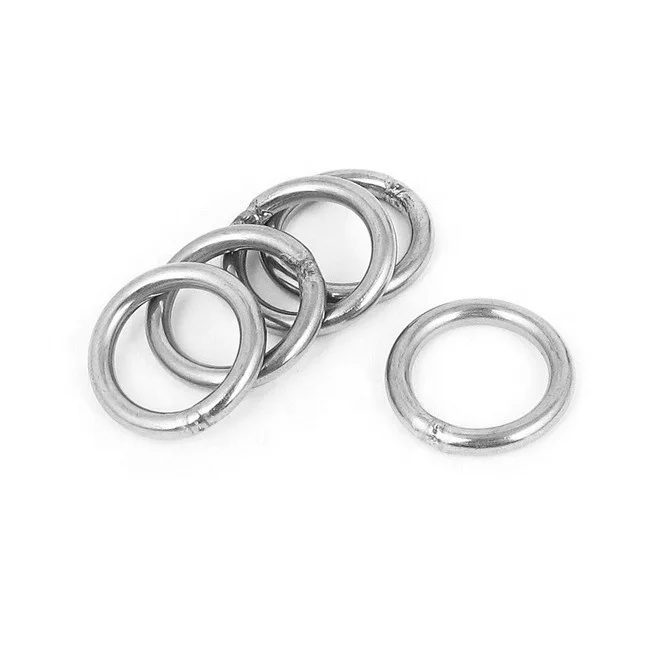 304 316 Stainless Steel O Rings Welded Round Ring - for Ropes, Hanging Objects