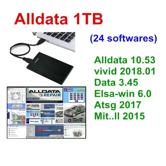 All data 10.53 1TB auto repair software 24-in-1 auto repair tools