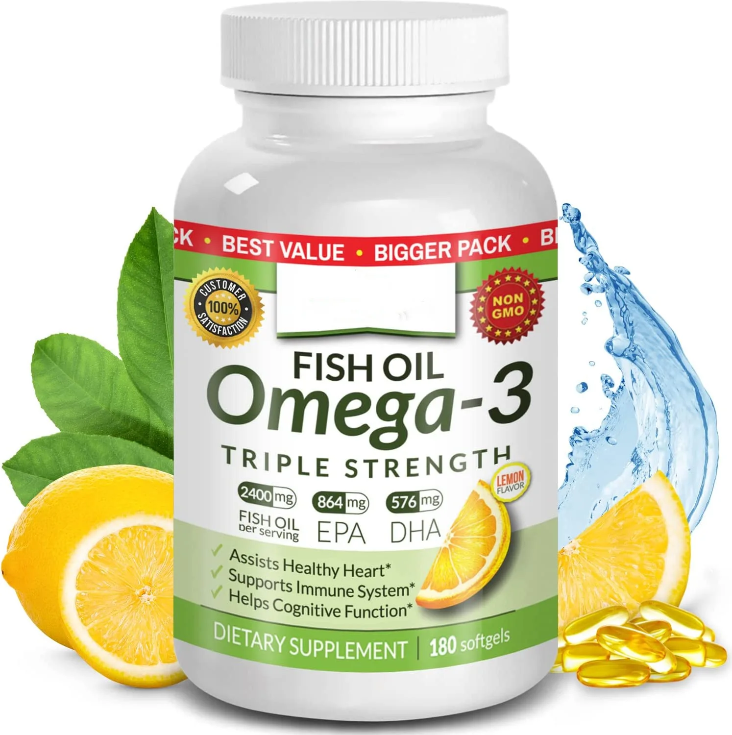Omega 3 for Stock High Quality OEM Manufacturer Fish Oil Softgels Deep Sea Fish Oil Soft Capsules for Men and Women BOX Vitamins