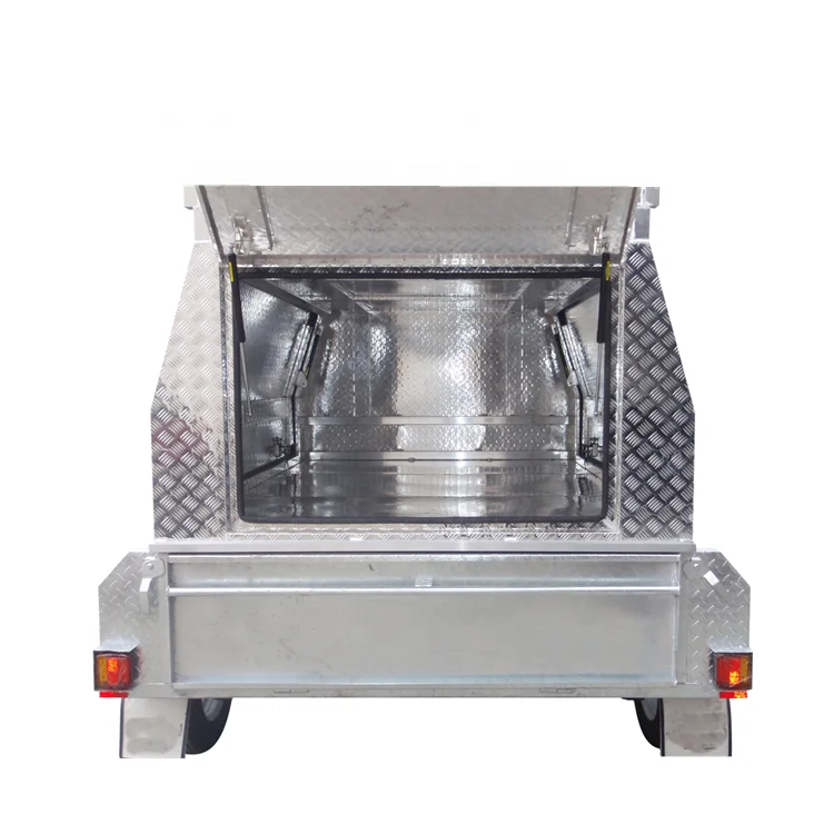 Tandem axle tradesman top utility trailer