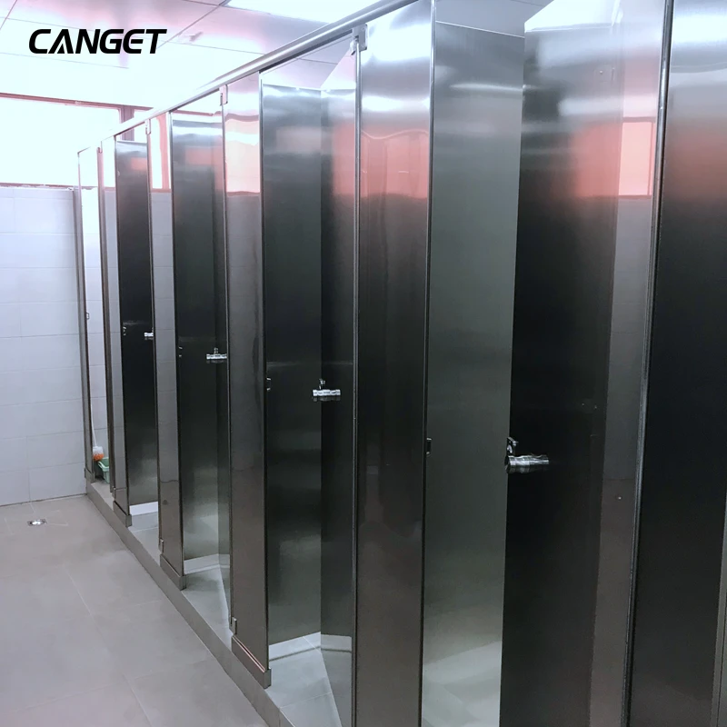 Public aluminum honeycomb panel toilet partitions Door