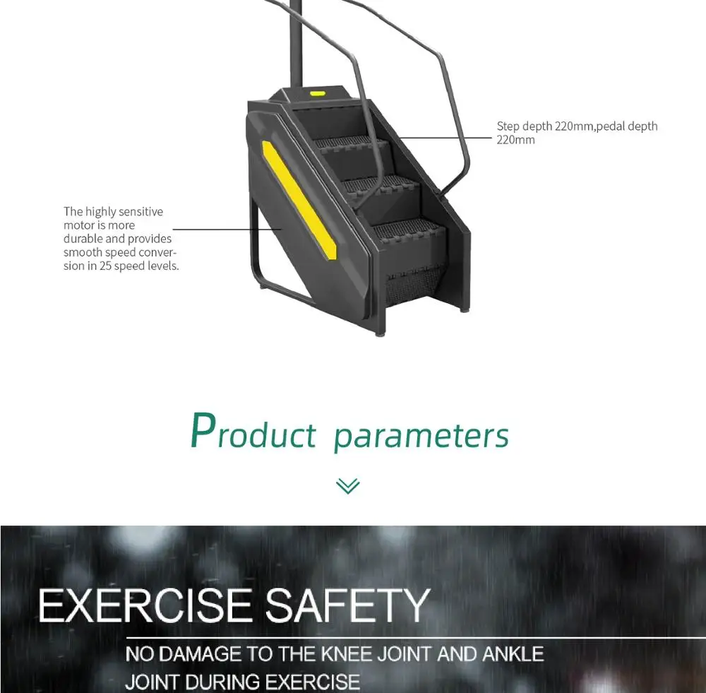 stationary equipment best gym Commercial cardio exercise Motorizes Climbingl Stari master(LED)