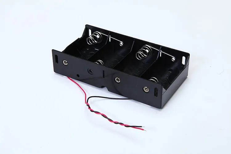 1,5 в * 4 АБС-пластик, безопасный материал, держатель батареи 6 в 4 * d, пластиковый корпус для аккумулятора, защитная крышка