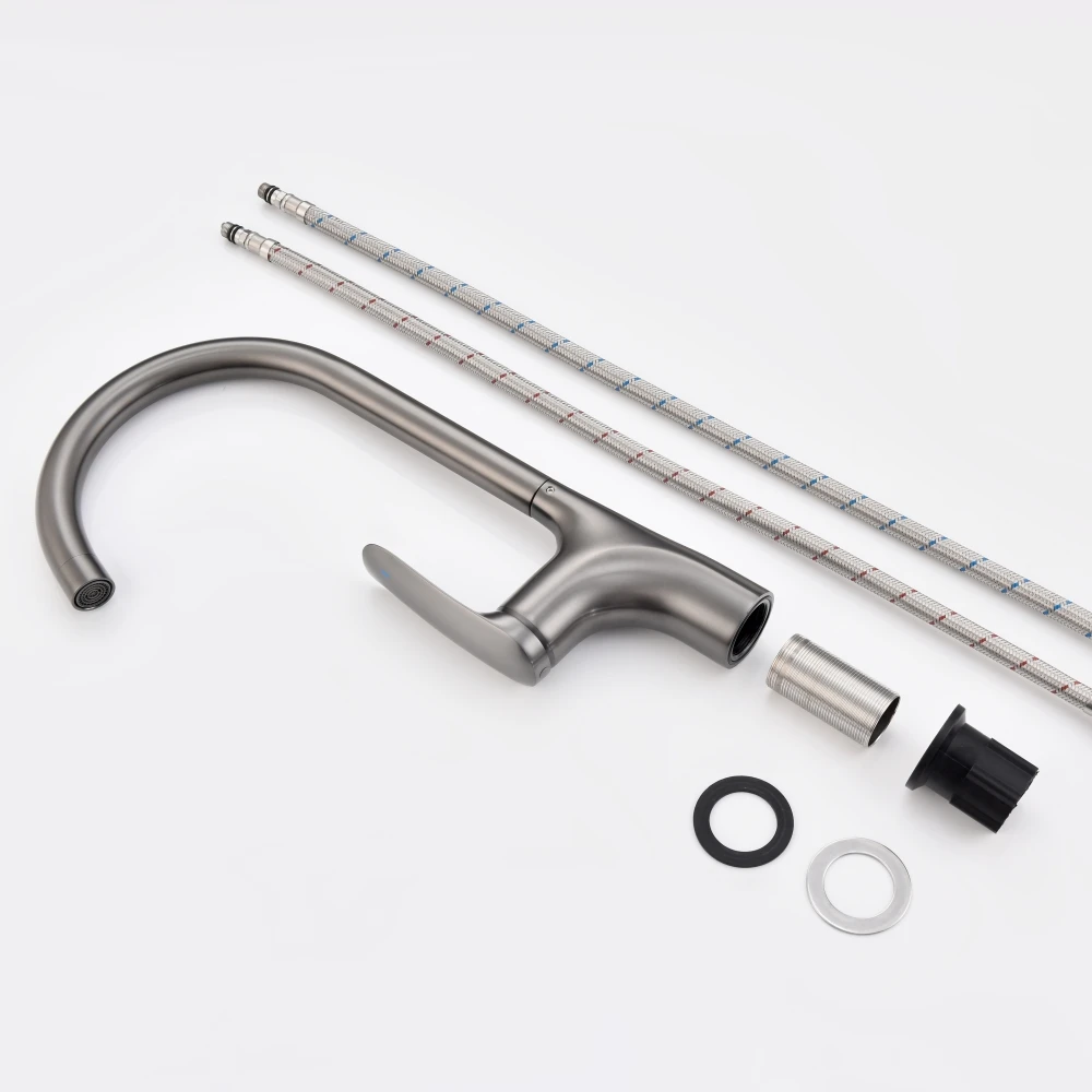 Popular Design Classical Item Gun Grey Color Restroom Mixer Single Handle Tap for Brass Material with a Industrial Price