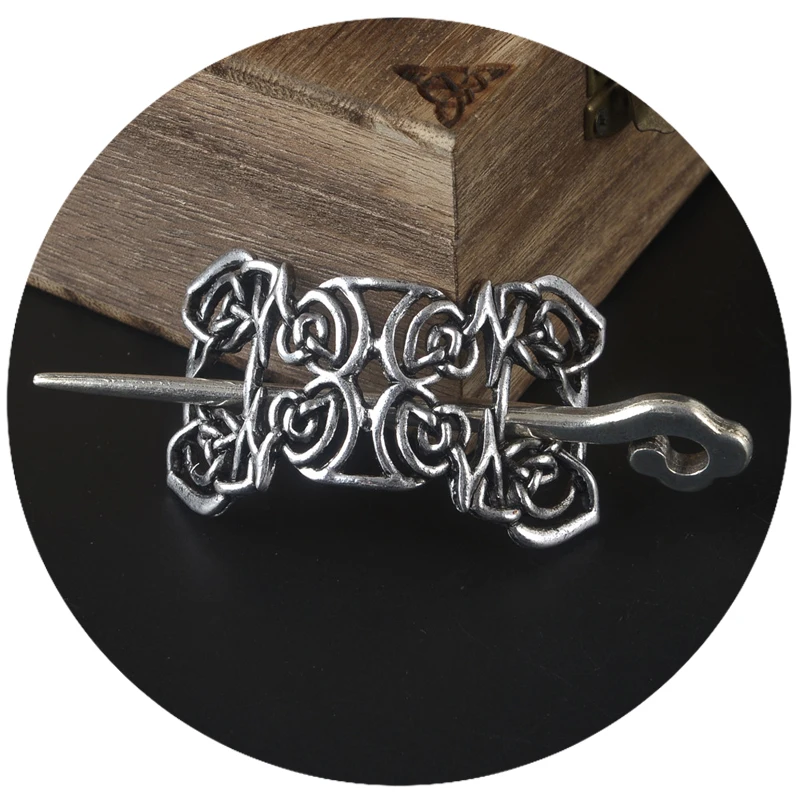 Nordic Viking Hairpin Oval Triangular Geometry Hair Sticks Hair Clips Bridal  Hair Accessories