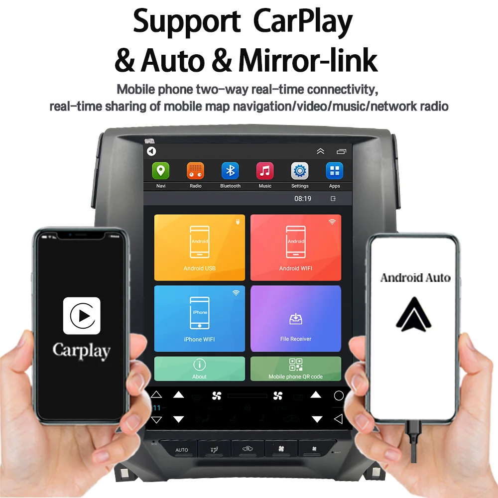 LELV Android 13 12.1 InchVertical Style 8 Core Newest System Car Dvd Touch Stereo Player Screen For Toyota Mark X Reiz 2010-2013