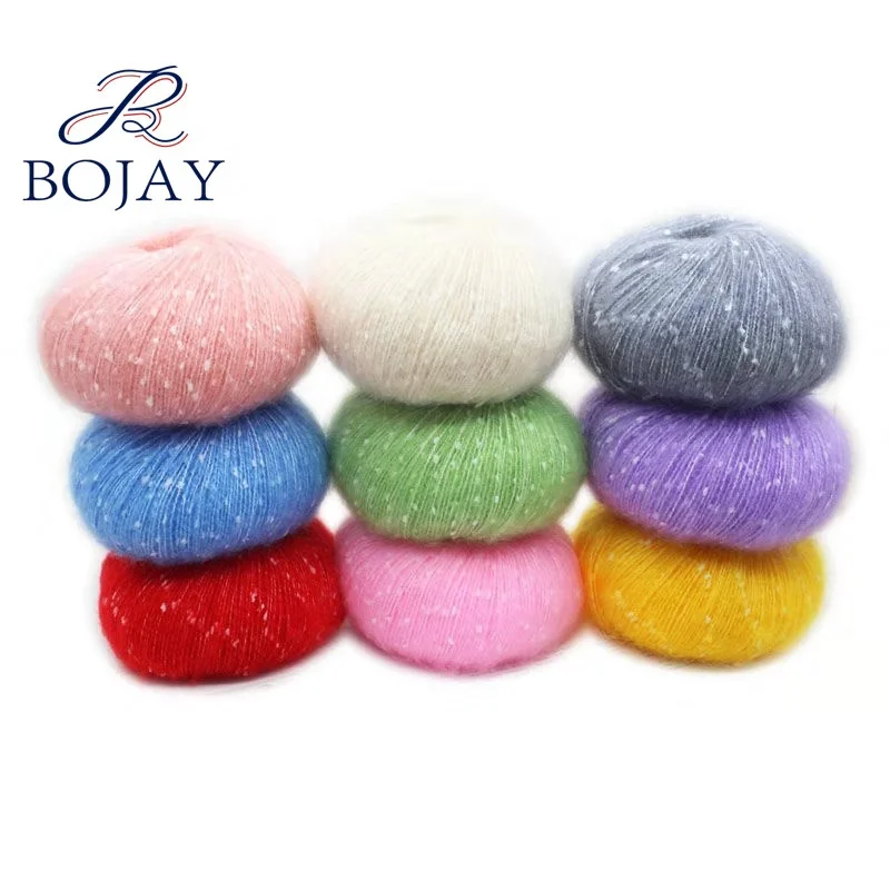 New Fashion DIY Hand Knitting Mohair Style Brush Yarn Super soft and Fluffy Crochet 50g Ball Yarn 7s/1