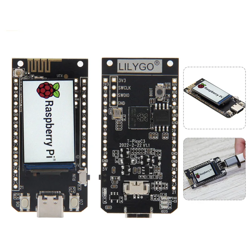 TTGO T-PicoC3 ESP32-C3 RP2040 Wireless WIFI BT Module Development Board