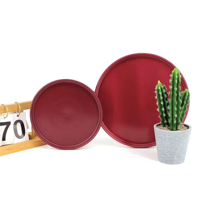 Оптовая продажа набор роскошных тарелок на заказ фарфоровая посуда