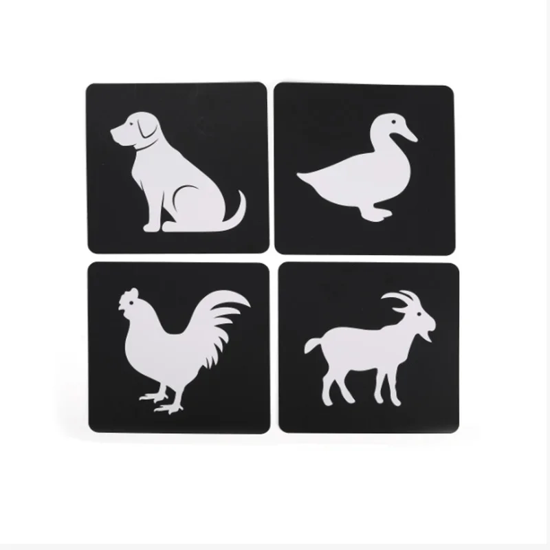 hot sale montessori Infants black and white Visual cognition cards baby early educational paper toys for kids