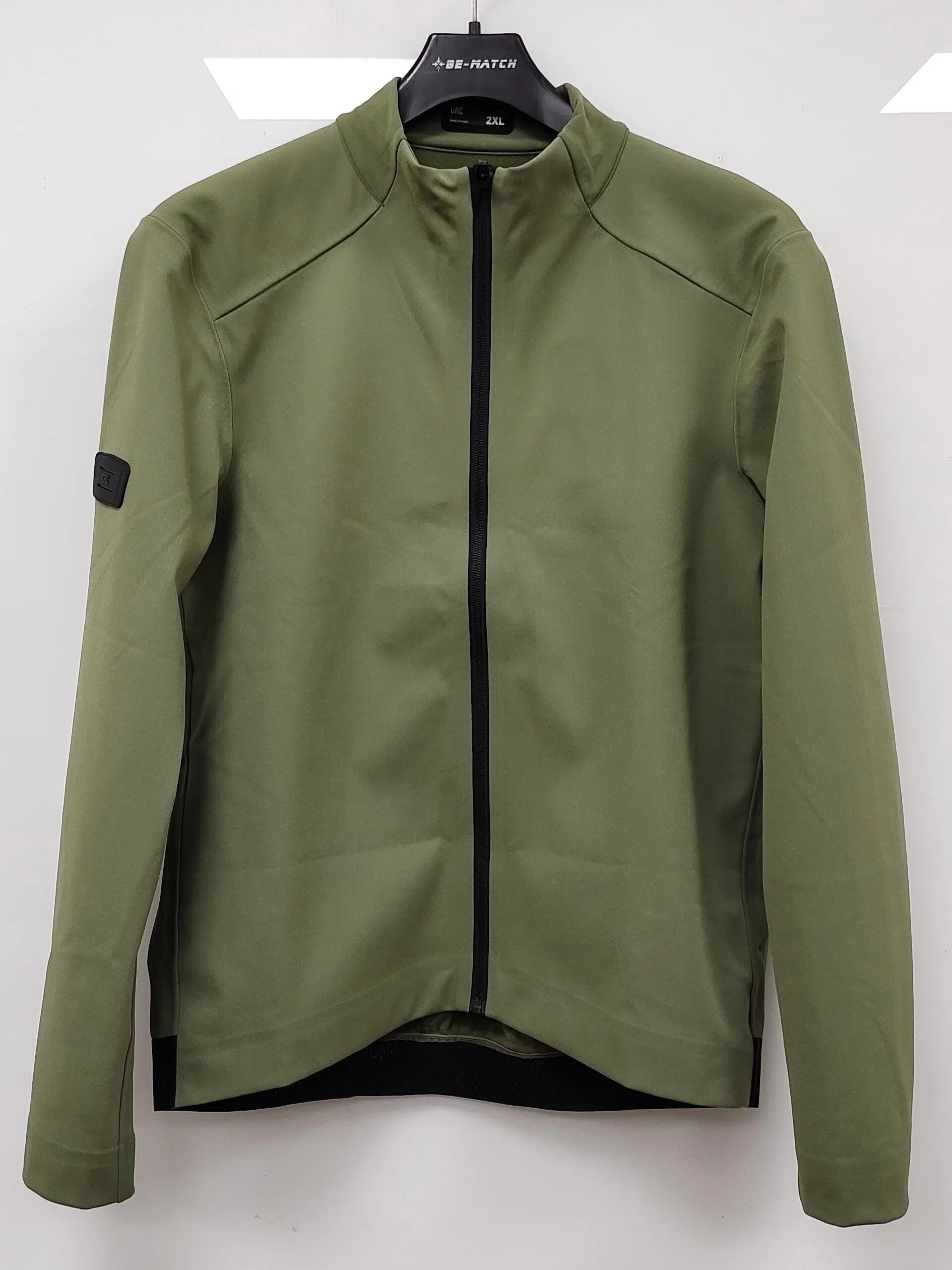 Men Nylon Elastane Fabric Windblock Cycling Tech Woven Jacket