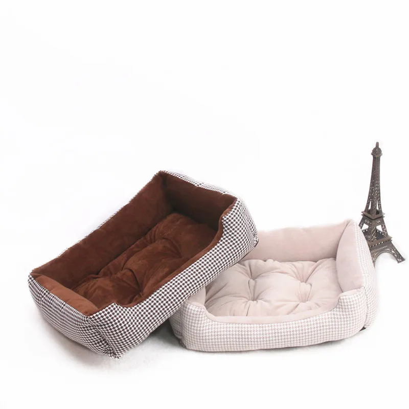 Dog Mat Breathable Pet Bed Detachable Plush Sherp Handmade Wicker Pet Bed Waterproof Dry Pet Bed