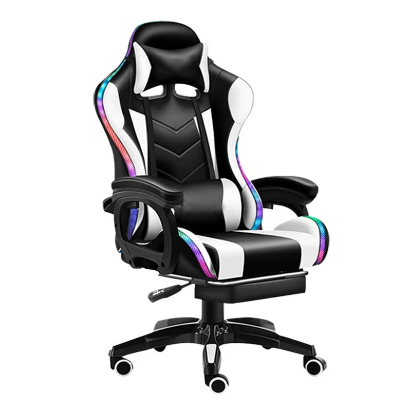 RGB rosa chaise OEM sedie эргономичный геймер PC de oficina компьютер Черный подъемный sillas Gamer led гоночный игровой стул