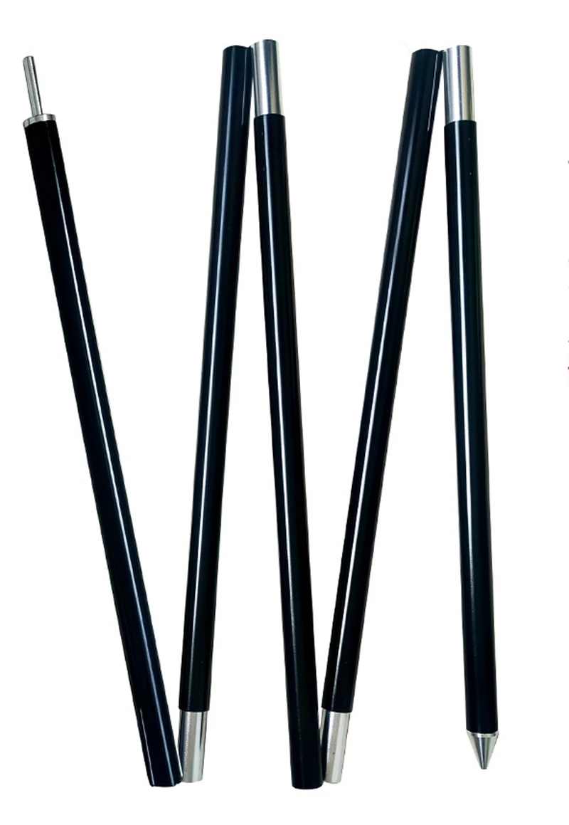 Camping Hiking Telescopic Collapsible Aluminum Tube Tarp Tent Poles