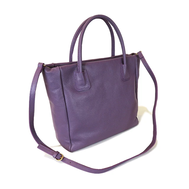 High Quality Made In Italy Soft And Lightweight Genuine Leather Tote Bag Large Capacity For All Season