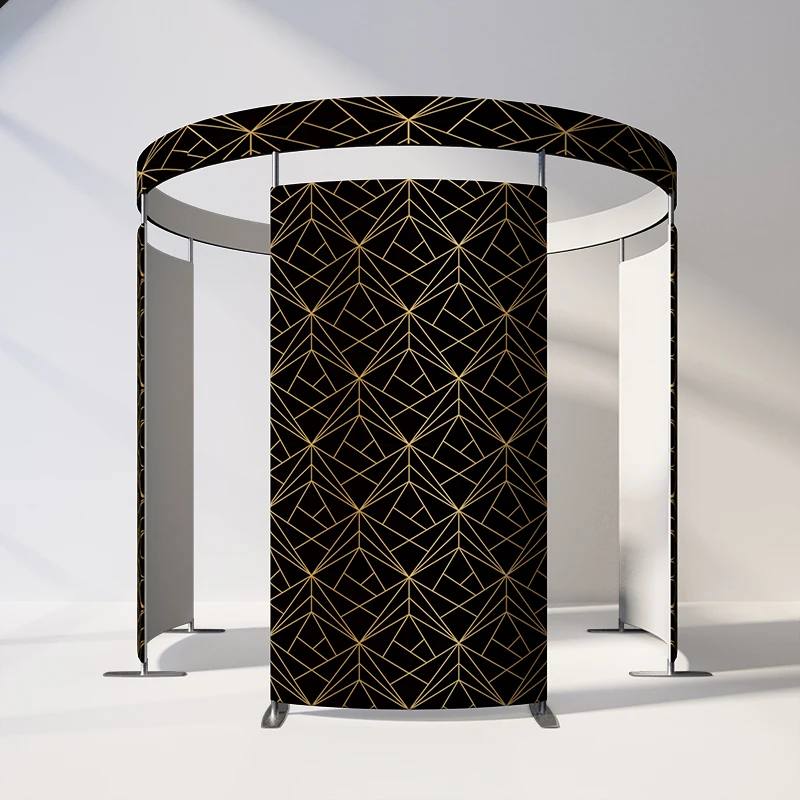 2024 vogue photo booth RGB light background enclosure for Camera photography backdrop 360 photo booth