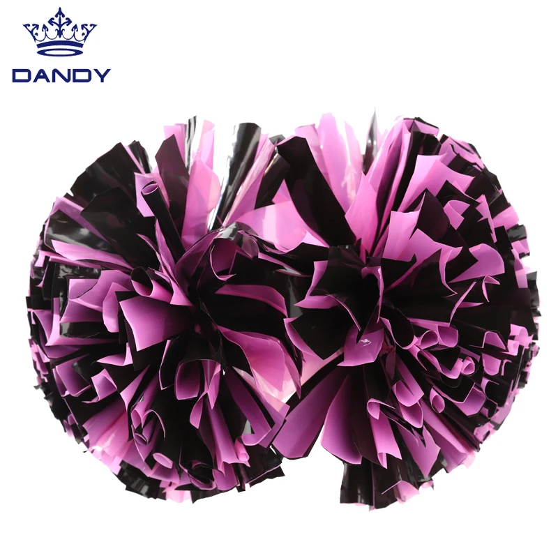Custom 4/6/8 Inch Adult Mysterious Specialty Glitter Cheerleading Pom Poms