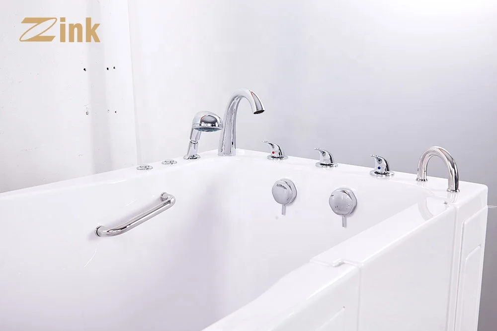 Zink Adults Skin Spa Machine Walk-In Tub Shower Combo With Seat