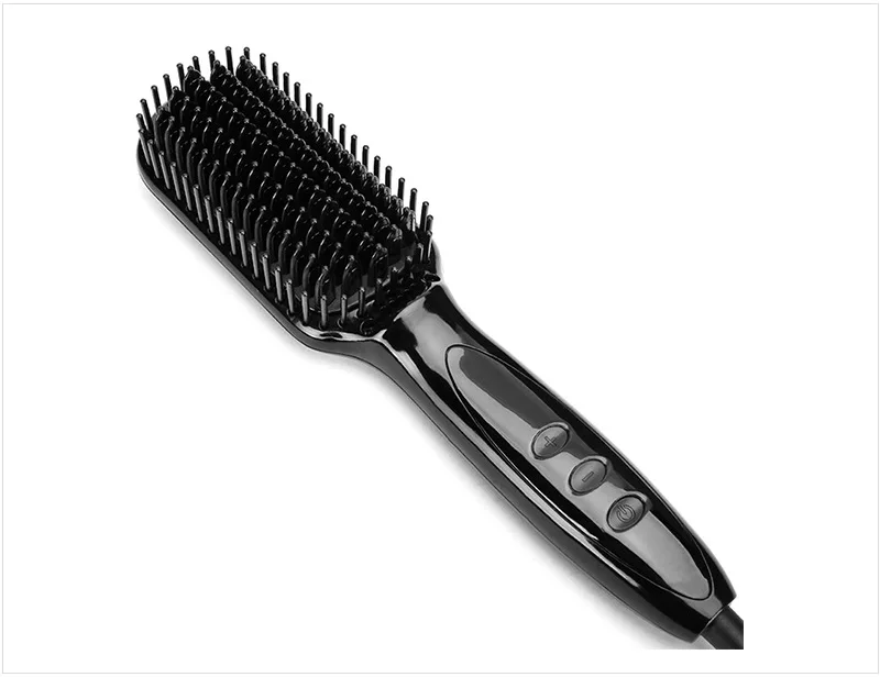 2024 Hair Straightening Brush Tool LED Temperature Display Salon Beauty Care Flat Iron  For Women