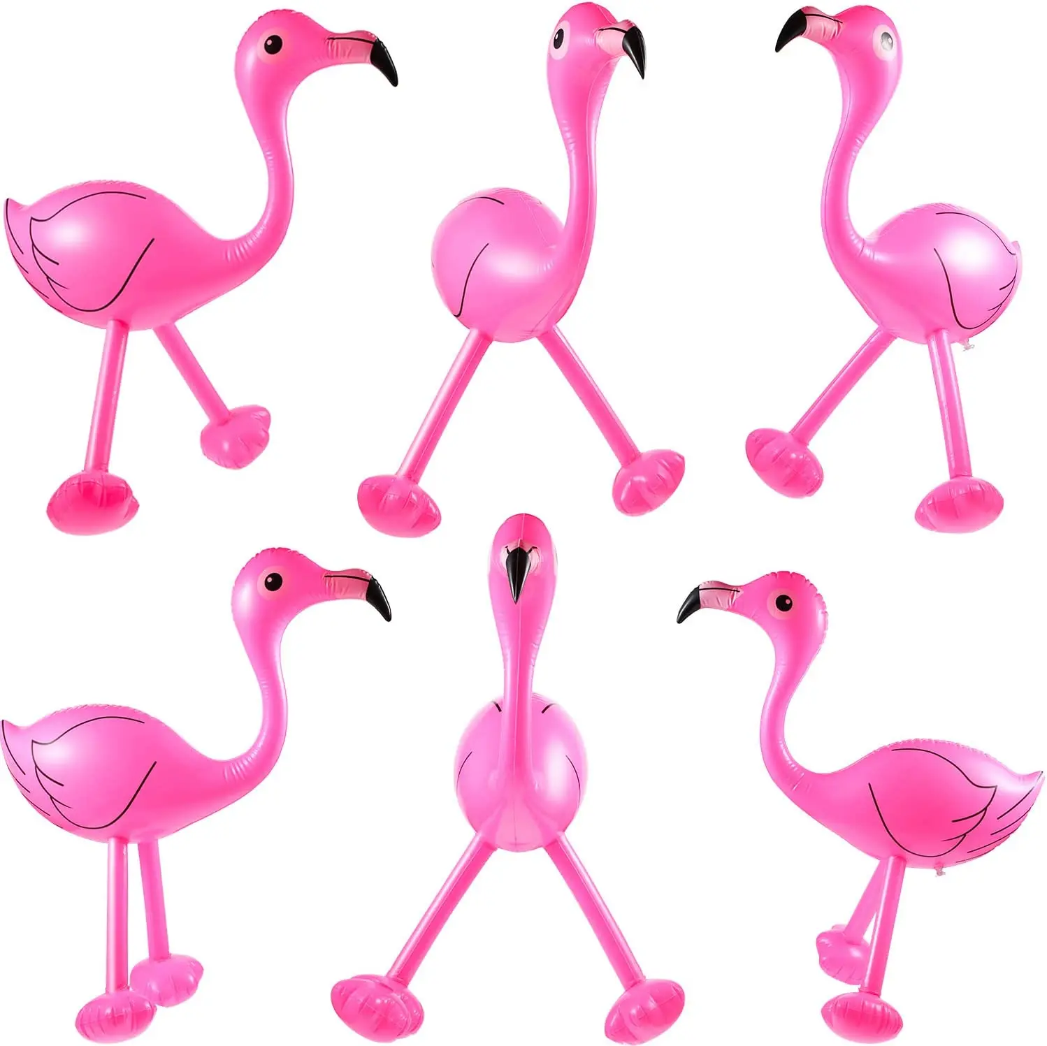 Summer Swimming Pool Beach Favors Luau Party Accessories Inflatable Pink Flamingo Inflatable Flamingo for Hawaiian
