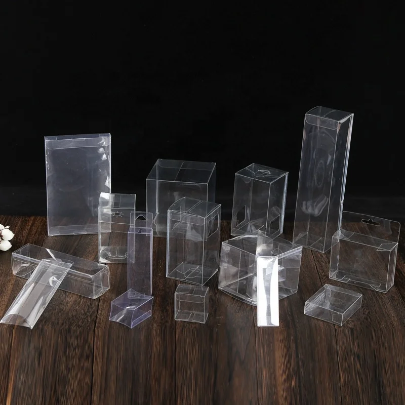 Custom Plastic Square PET Transparent Cube Box Frosted PVC Packaging Clear Soft Crease Acetate Box
