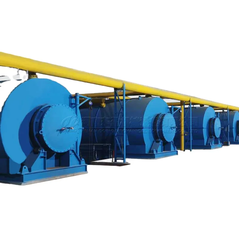 CE ISO approved 1T waste tyre plastic recycling to fuel oil pyrolysis