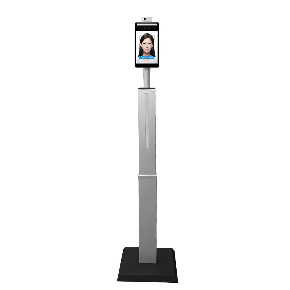 8 inch screen Facial recognition Biometric Face recognition temperature measurement time attendance Machine