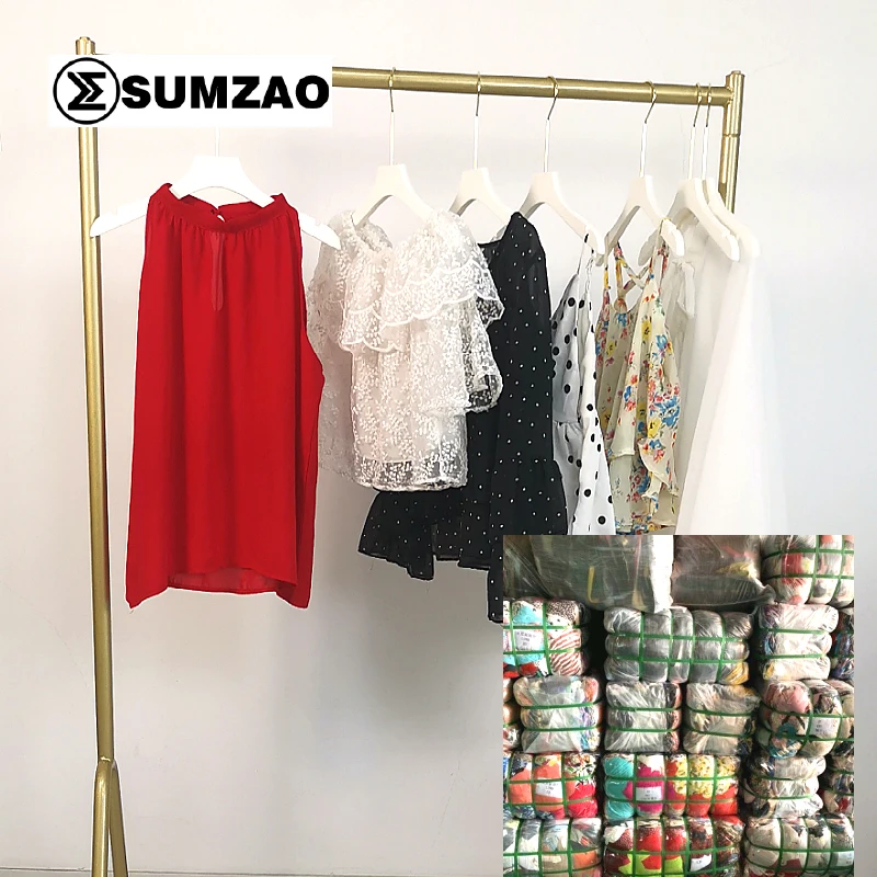 Wholesale women high quality 45kg premium summer american Bundle second hand clothing Lady Used Clothes