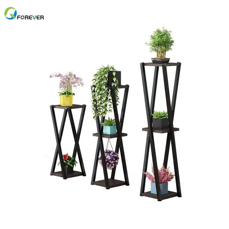 YQ JENMW Garden Flower Shelf Rack Balcony Flower Pot Shelf