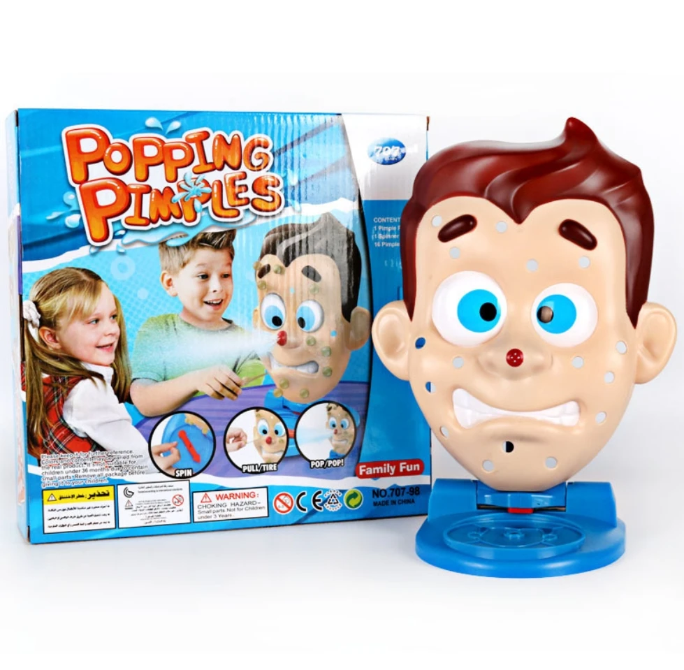 Novel Funny Toys Parent Child Puzzle Decompression Trick Party Interactive Party Acne Squeeze Water Spray Toy