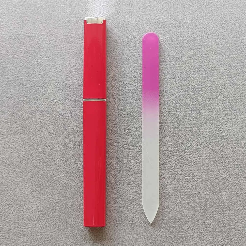 Hot Sale Nail Care Tools Glass Nail File With Case Nail File Glass