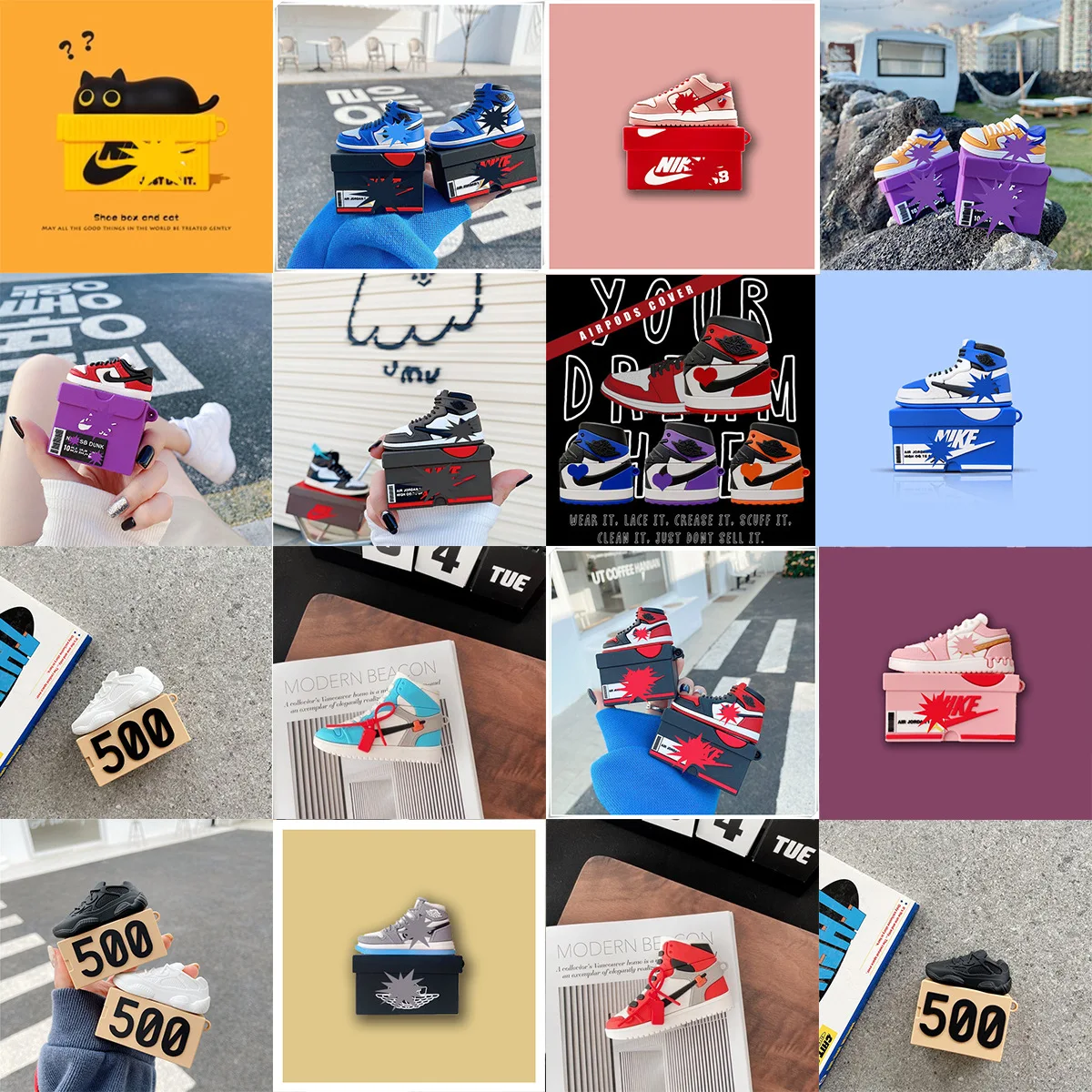 Aj кроссовки дизайн для Airpods Pro чехол 3d зарядка силиконовая Airjordan Обувная