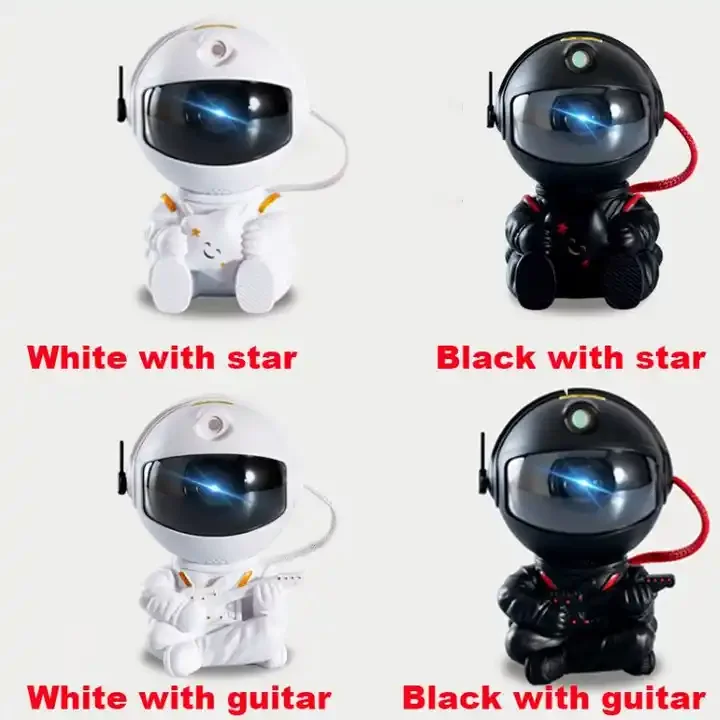 Multi-color Rotatable Mini Astronaut Projection Lamp Ocean Wave Star Light Galaxy Projector for Kids Adults Bedroom