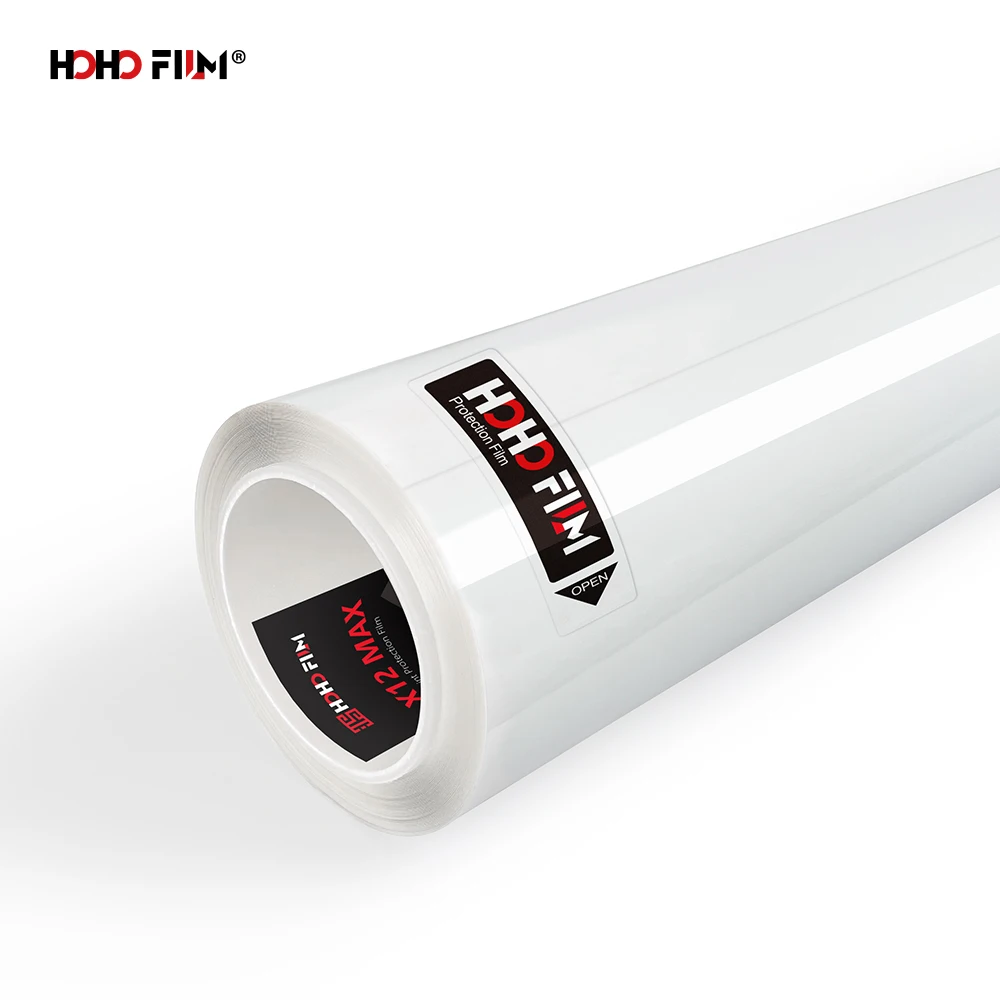 X12 MAX 12mil Thickness Glossy Self-adhesive Transparent TPU PPF Car wrap Films Anti-Scratch Self-Healing Paint Protection Film