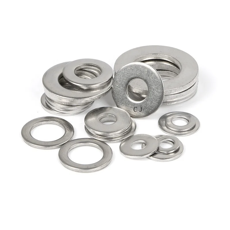 Din Standard M12 M14 Geomet 500B Custom Metal FKM SBR NR round plain thin Flat Washers Metric Plain