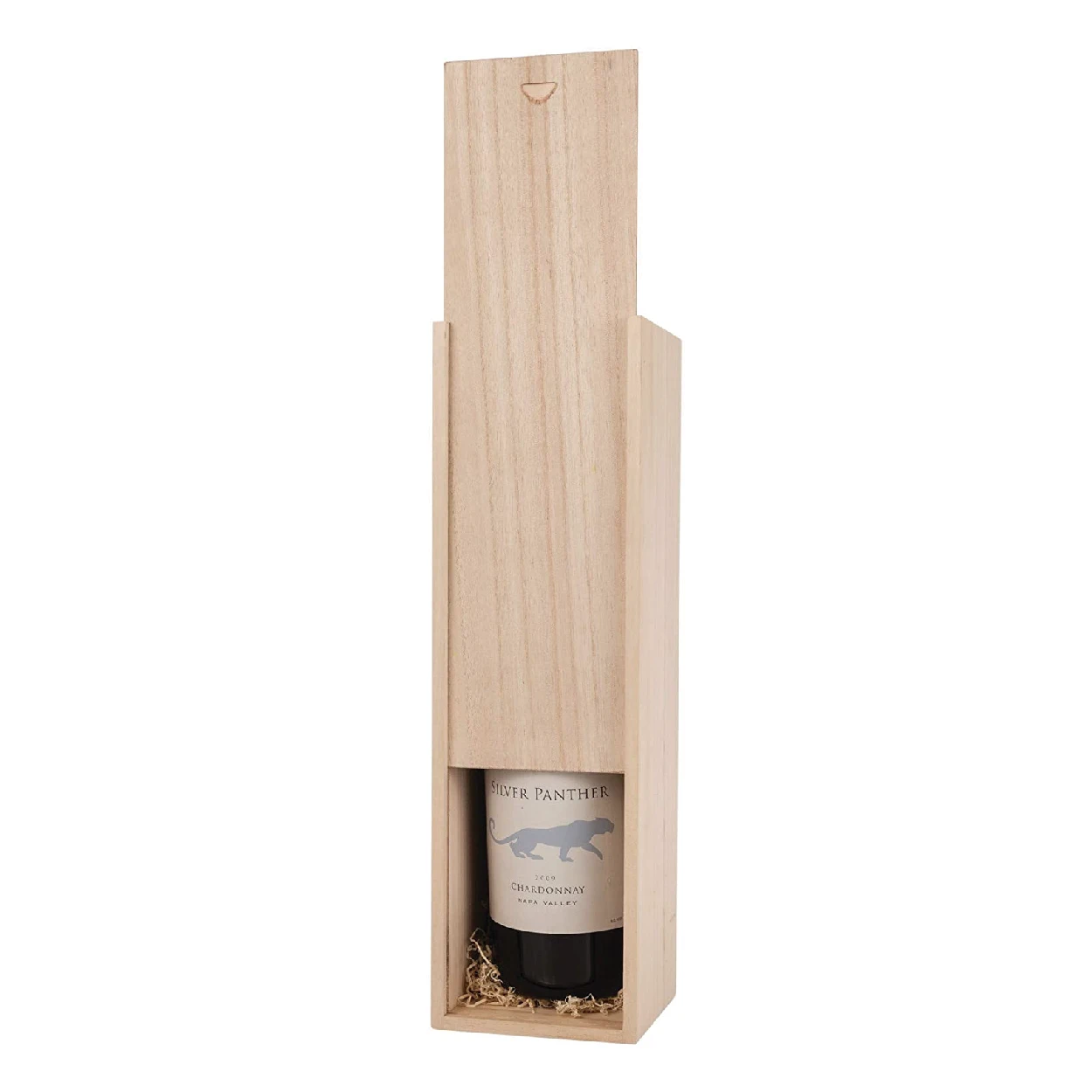 Wine Accessories Single Wine Bottle Gift Box Wooden Wine Storage Box with Lid