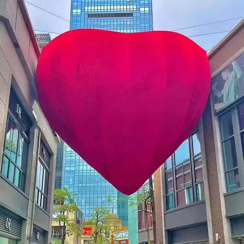 Manufacturers Supply Inflatable love air Model Cartoon Heart Model Shopping Mall bar Hai Yi Arranged Flocking love Balloons