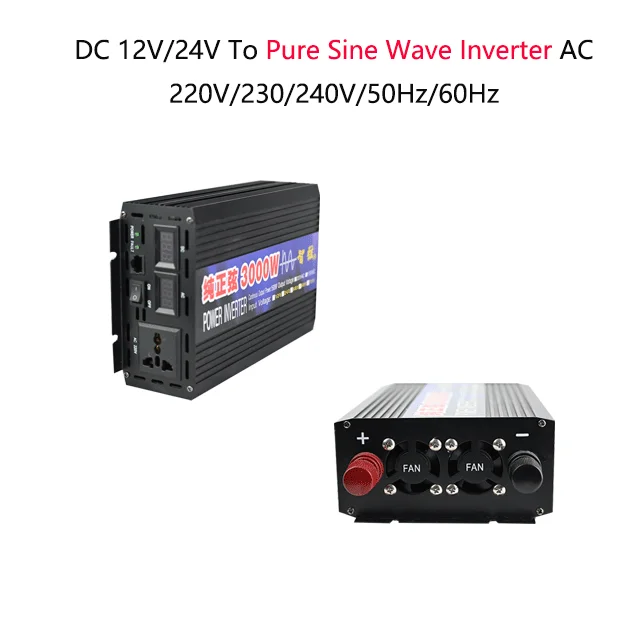 Новый преобразователь немодулированного синусоидального сигнала 3000 Вт 12 В 24 в 48 инвертор