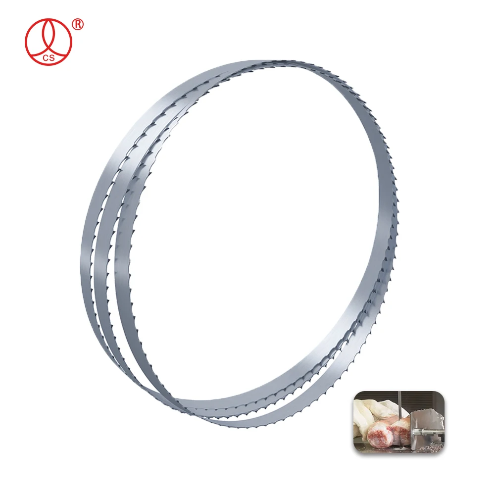 Frozen Meat And Bone Saw Blade Fast Cutting Durable Band Saw Blade For Meat Bone bi metal band saw blade