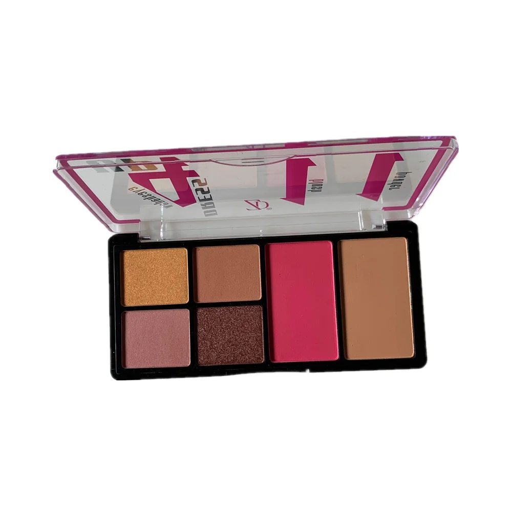 Wholesale  4 Color Eyeshadow And 2 Color Blush High Pigmented Custom Makeup  Eyeshadow Palette