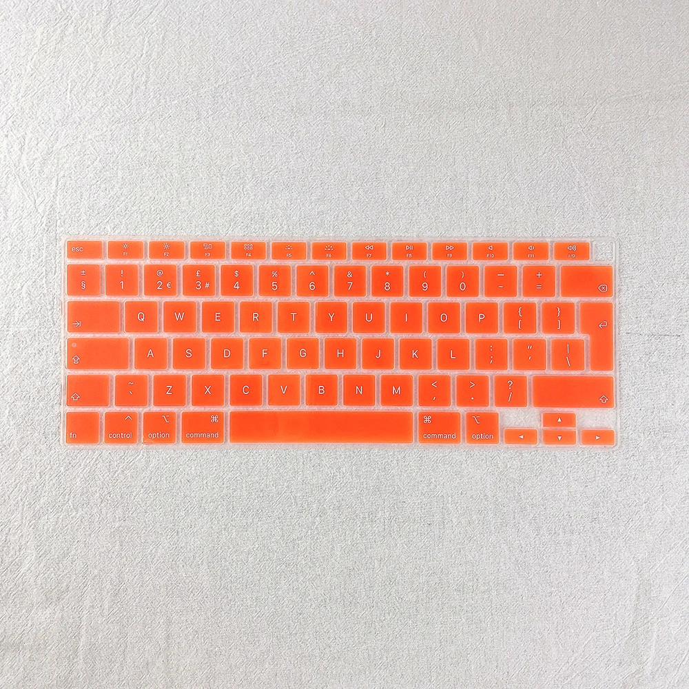 Чехол для клавиатуры ноутбука EU US-Enter для Macbook Air 13 A2337 A2179 силиконовая цветная Водонепроницаемая Защитная пленка для клавиатуры Cas