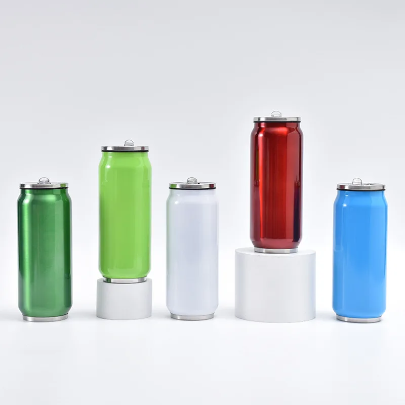 Creative stainless steel water bottle 500ml soda can insulation cup 304 vacuum insulation and cold insulation cup office