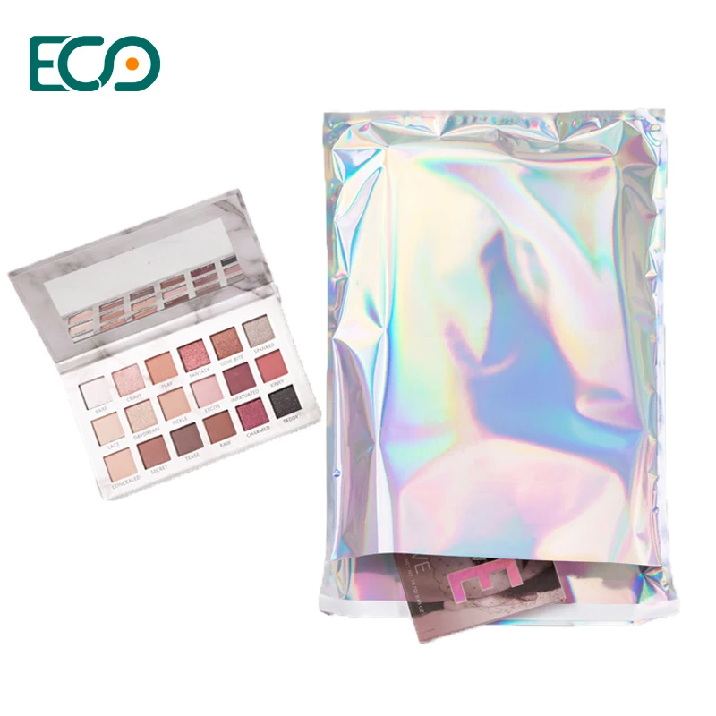 Wholesale High Quality Strong Color Rainbow Self Adhesive Big Cosmetic Shipping Express Mailing Poly Mailer Bags For Clothing