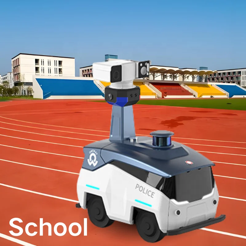 Ultrasonic Radar Automatic Obstacle Avoidance Security Robot Commercial Outdoor Patrol Robot For Park