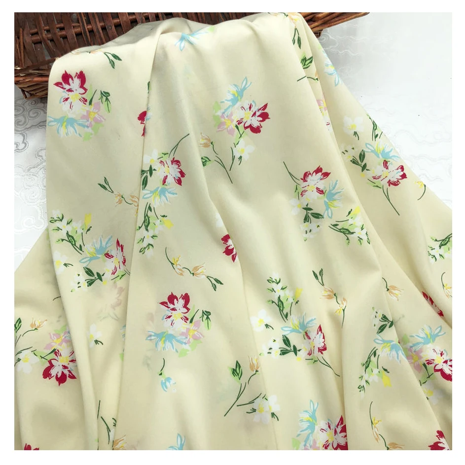 75D Polyester Woven Custom Printed Poly Spandex Spun Polyester 4 Way Stretch Fabrics